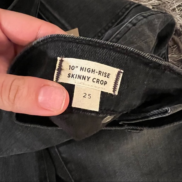 Madewell 10' high rise Skinny crop Jeans heartland wash size 25 DR - Picture 4 of 7